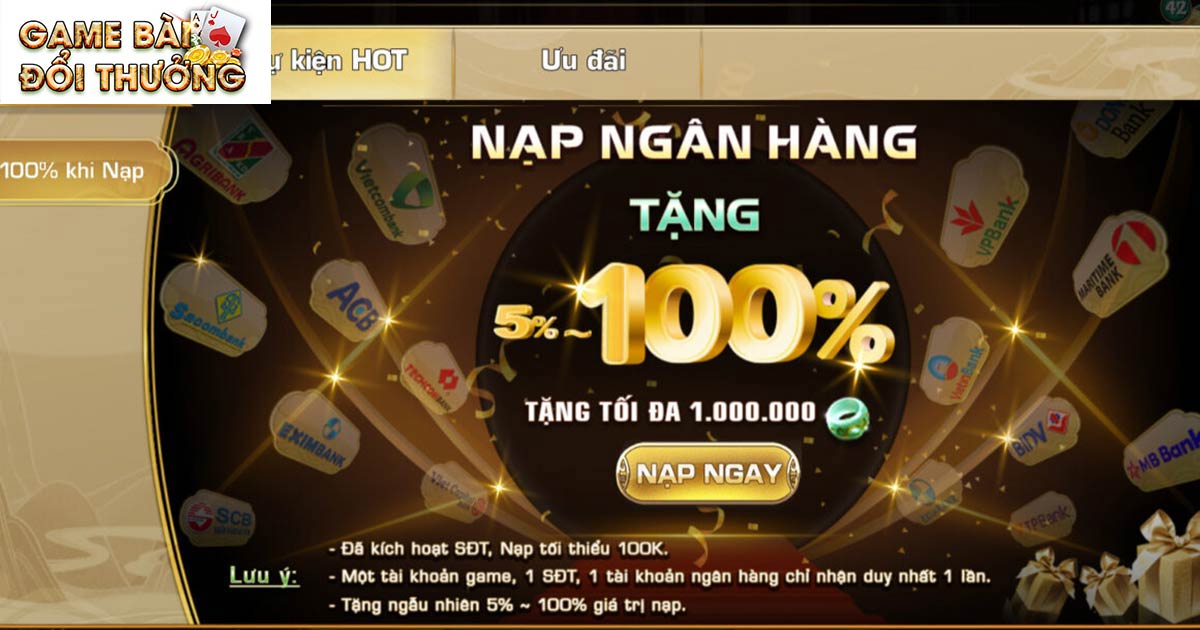 Tìm hiểu về khuyến mãi Game bài đổi thưởng